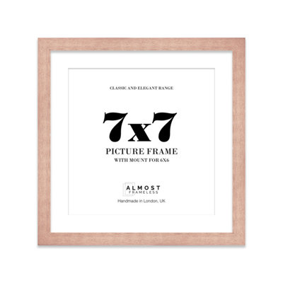7X7" Bronze Picture Frame7X7" Square Frame With 6X6" Mount For 7X7"/6X6" Pictures Art Deco Style Room Decor1 Pack from B&Q