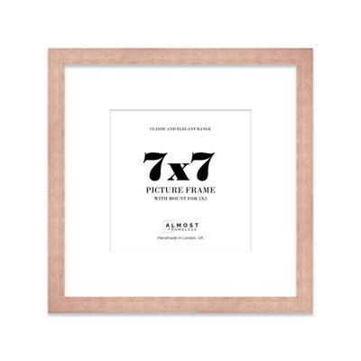 7X7" Bronze Picture Frame7X7" Square Frame With 5X5" Mount For 7X7"/5X5" Pictures Art Deco Style Room Decor1 Pack from B&Q