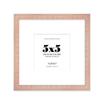 5X5" Bronze Picture Frame5X5" Square Frame With 3X3" Mount For 5X5"/3X3" Pictures Art Deco Style Room Decor1 Pack from B&Q