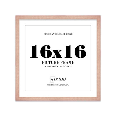 16X16" Bronze Picture Frame16X16" Square Frame With 15X15" Mount For 16X16"/15X15" Pictures Art Deco Style Room Decor1 Pack from B&Q