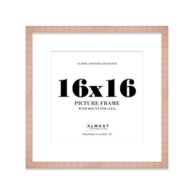 16X16" Bronze Picture Frame16X16" Square Frame With 14X14" Mount For 16X16"/14X14" Pictures Art Deco Style Room Decor1 Pack from B&Q