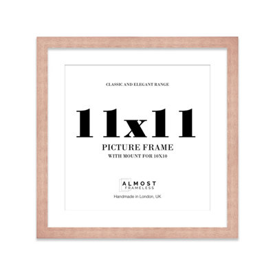 11X11" Bronze Picture Frame11X11" Square Frame With 10X10" Mount For 11X11"/10X10" Pictures Art Deco Style Room Decor1 Pack from B&Q
