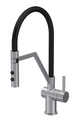 Nuie Ravi Mono Single Lever Brushed Nickel from B&Q