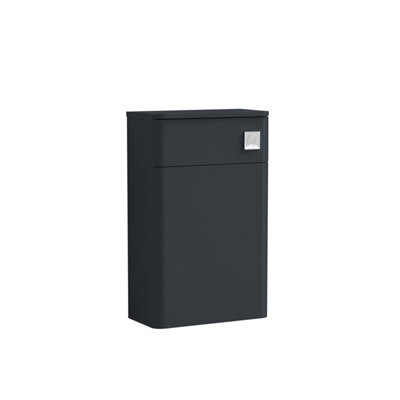 B&Q -  Flashbrook Contemporary Bathroom Floor Standing Concealed Cistern Wc UnitDark Grey502 mm