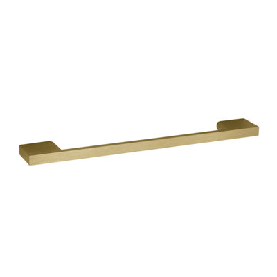 Balterley Furniture Handle Square D Shape Handle223mm (192mm Centres)Brushed Brass from B&Q