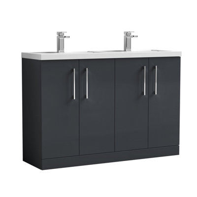 B&Q -  1200 Fs 4-Door Vanity & Double Basin