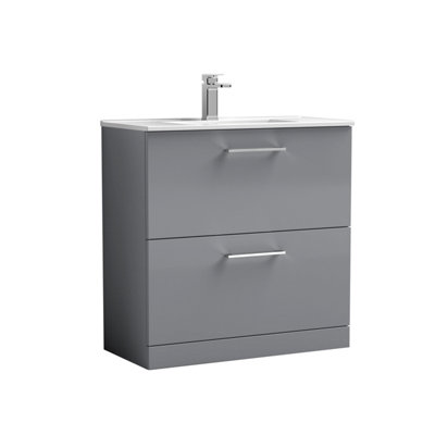 Nuie 800 Fs 2-Drawer Vanity & Basin 2 from B&Q