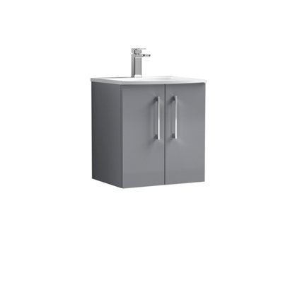 Nuie 500 Wh 2-Door Vanity & Basin 4 from B&Q