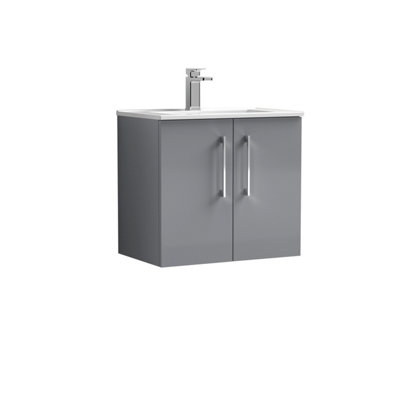 Nuie 600 Wh 2-Door Vanity & Basin 2 from B&Q