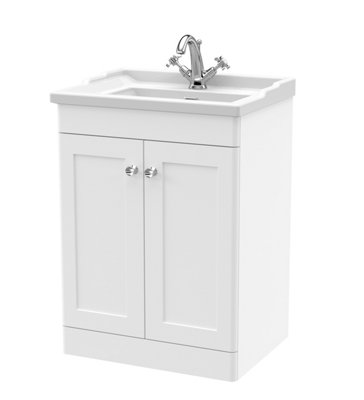 B&Q -  600 F/s 2-Door Unit & Basin