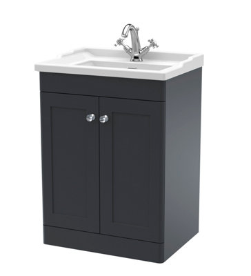 B&Q -  600 F/s 2-Door Unit & Basin