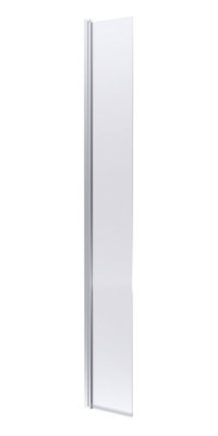 B&Q -  Blymhill Contemporary Bathroom 8mm Glass Hinged Flipper Wetroom ScreenChrome Fininsh1950 X 322 X 27mm