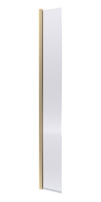 Hudson Reed Fluted Hinged Flipper ScreenArt Deco DesignBrushed Brass Finish1950 X 322 X 27 from B&Q
