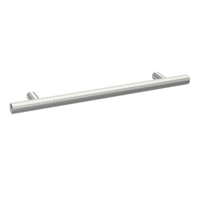 Balterley Furniture Handle Textured Knurled Bar Handle220mm (160mm Centres)Satin Chrome from B&Q