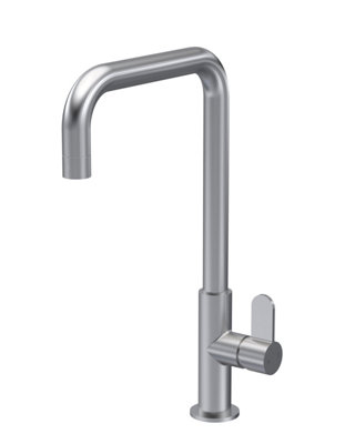 Balterley Kitchen Mono Mixer Tap With 1 Lever Handle, 361Mm - Brushed Nickel