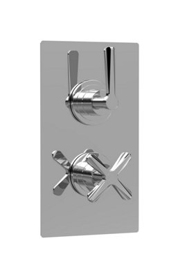 Levedale Twin Concealed Crosshead Thermostatic Shower Valve (1 Outlets)ChromeBalterley from B&Q