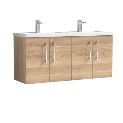 B&Q -  1200 Wh 4-Door Vanity & Double Basin