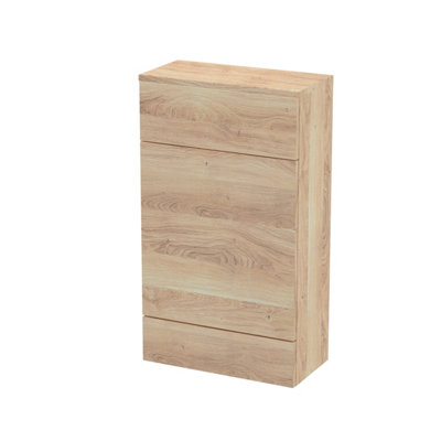 Hudson Reed Fusion Wc UnitStylish Bathroom Storage UnitBleached Oak500mm from B&Q
