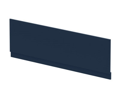 B&Q -  1800mm Edge/power Straight Front Bath Panel & PlinthMatt Midnight Blue