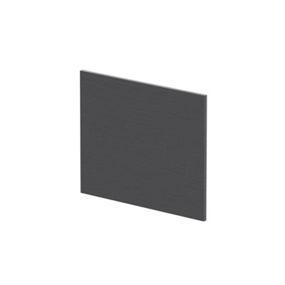 Balterley 1700mm Chartley L Shape Square End Bath PanelTextured Woodgrain Graphite Grey from B&Q