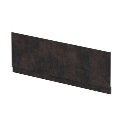 Balterley 1700mm Edge/power Straight Front Bath Panel & PlinthTextured Matt Metallic Slate from B&Q