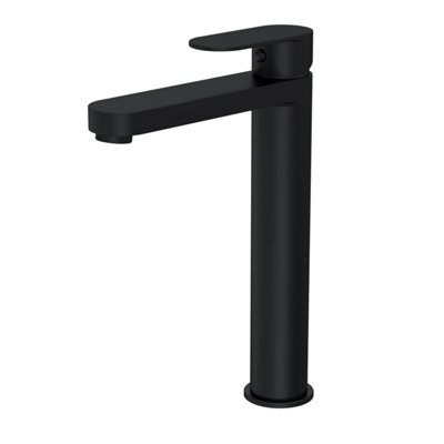 Balterley Trescott Round Tall Mono Basin Mixer TapMatt Black from B&Q
