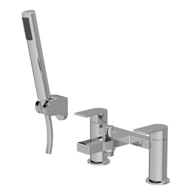 Contemporary Bath Shower Mixer Tap With Shower KitChromeBalterley from B&Q