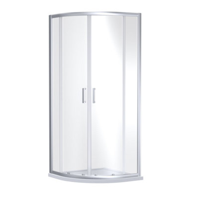 Balterley Ruwa 6Mm Toughened Safety Glass Quadrant Shower Enclosure - 1900 X 900 X 900Mm - Chrome -