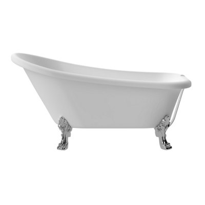 Traditional Rolltop Slipper Freestanding Bath & Feet From Balterley1500mm X 770mm from B&Q