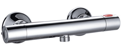 Balterley Minimalist Round Bar Shower Valve - Chrome