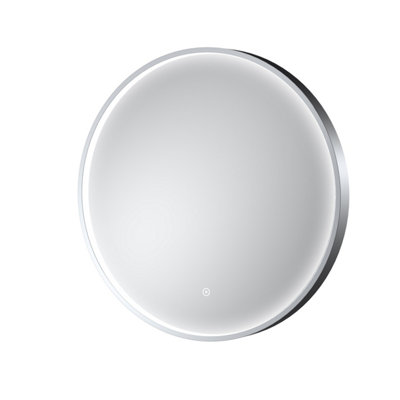 Balterley Quixhill Round Inset Framed Led Touch Sensor Mirror With Demister Pad600mmChrome from B&Q