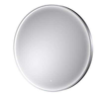 Balterley Quixhill Round Inset Framed Led Touch Sensor Mirror With Demister Pad800mmChrome from B&Q