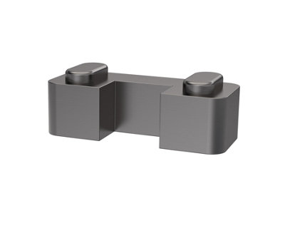 Balterley Contemporary Wetroom Accessories Wetroom Screen Support Foot - Brushed Pewter