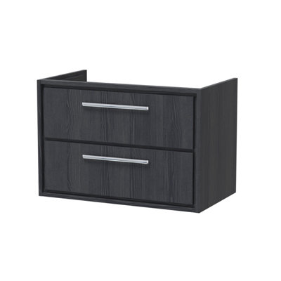 Hudson Reed Lille Wall Hung Double Drawer Vanity Unit from B&Q
