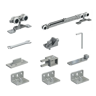 Decoranddecor Top Hung Sliding Door Track Kit120Kg Max Door Weight1200mm TrackOne Way Soft Close from B&Q