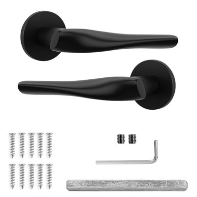 Decoranddecor Luxe Black Door HandlesInternal Door Handles For Wooden DoorsInterior Door HandlesNanda Range from B&Q