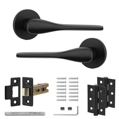 Decoranddecor Black Door HandlesInternal Door Handles For DoorsInterior Door Handles Latch And Door HingeVerita Range from B&Q