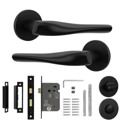 Decoranddecor Bathroom Door HandleInternal Door Handles For DoorsInterior Door Handles For Bathroom DoorsNanda Range from B&Q