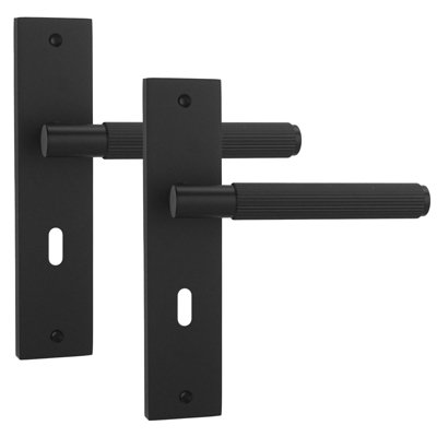 Decoranddecor Door Handle With Key HoleInternal Door Handles For Wooden DoorsDoor HandlesHera Range from B&Q