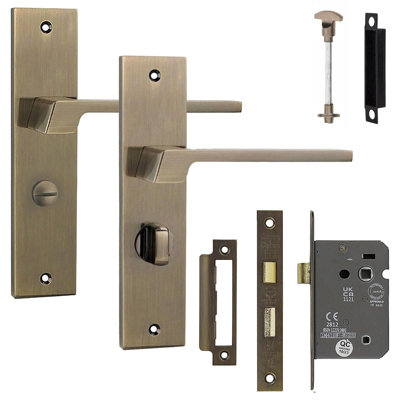 Decoranddecor Door Handle SetInternal Door Handles With Lock For Bathroom DoorsDoor Handle Sets For BathroomSpectra Range from B&Q