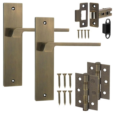 Decoranddecor Internal Door HandlesDoor Handle SetsInterior Door Handles Latch And Door Hinge Spectra Range from B&Q