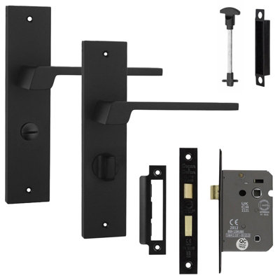 Decoranddecor Door Handle SetInternal Door Handles With Lock For Bathroom DoorsDoor Handle Sets For BathroomSpectra Range from B&Q