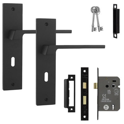 Decoranddecor Door Handle With LockInternal Door Handles For Wooden DoorsDoor Handle Sets For PrivacySpectra Range from B&Q