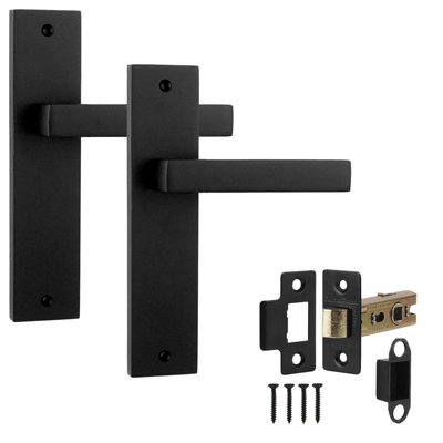 Decoranddecor Door HandleInternal Door Handles For Wooden Doors Interior Door Handles With Tubular LatchLumina Range from B&Q