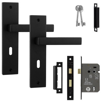 Decoranddecor Door Handle With LockInternal Door Handles For Wooden DoorsDoor Handle Sets For PrivacyLumina Range from B&Q