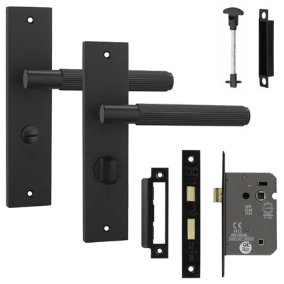 Decoranddecor Door Handle SetInternal Door Handles With Lock For Bathroom DoorsDoor Handle Sets For BathroomHera Range from B&Q