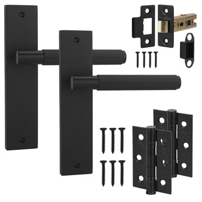 Decoranddecor Internal Door Handles For Wooden DoorsDoor Handle SetsInterior Door Handles Latch And Door Hinge Hera Range from B&Q