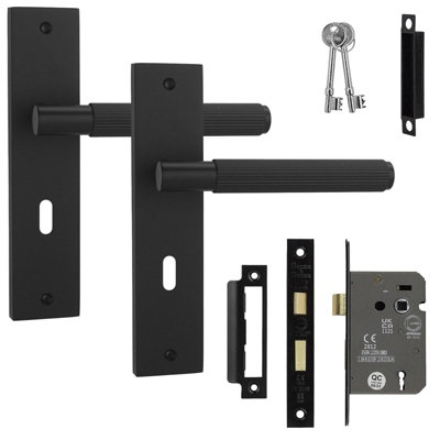 Decoranddecor Door Handle With LockInternal Door Handles For Wooden DoorsDoor Handle Sets For PrivacyHera Range from B&Q