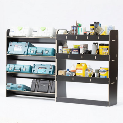 VanifyVan Rack To Fit A Renault Trafic L1 (Swb) 2015+ Toolbox & Rear Hexaboard Van Rack from B&Q