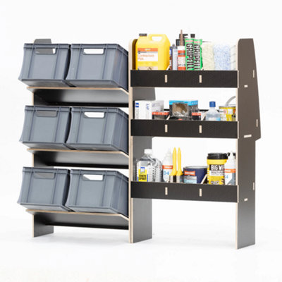 VanifyVan Rack To Fit A Vauxhall Combo Swb (L1) 2018+ Triple Hexaboard Van Racks from B&Q